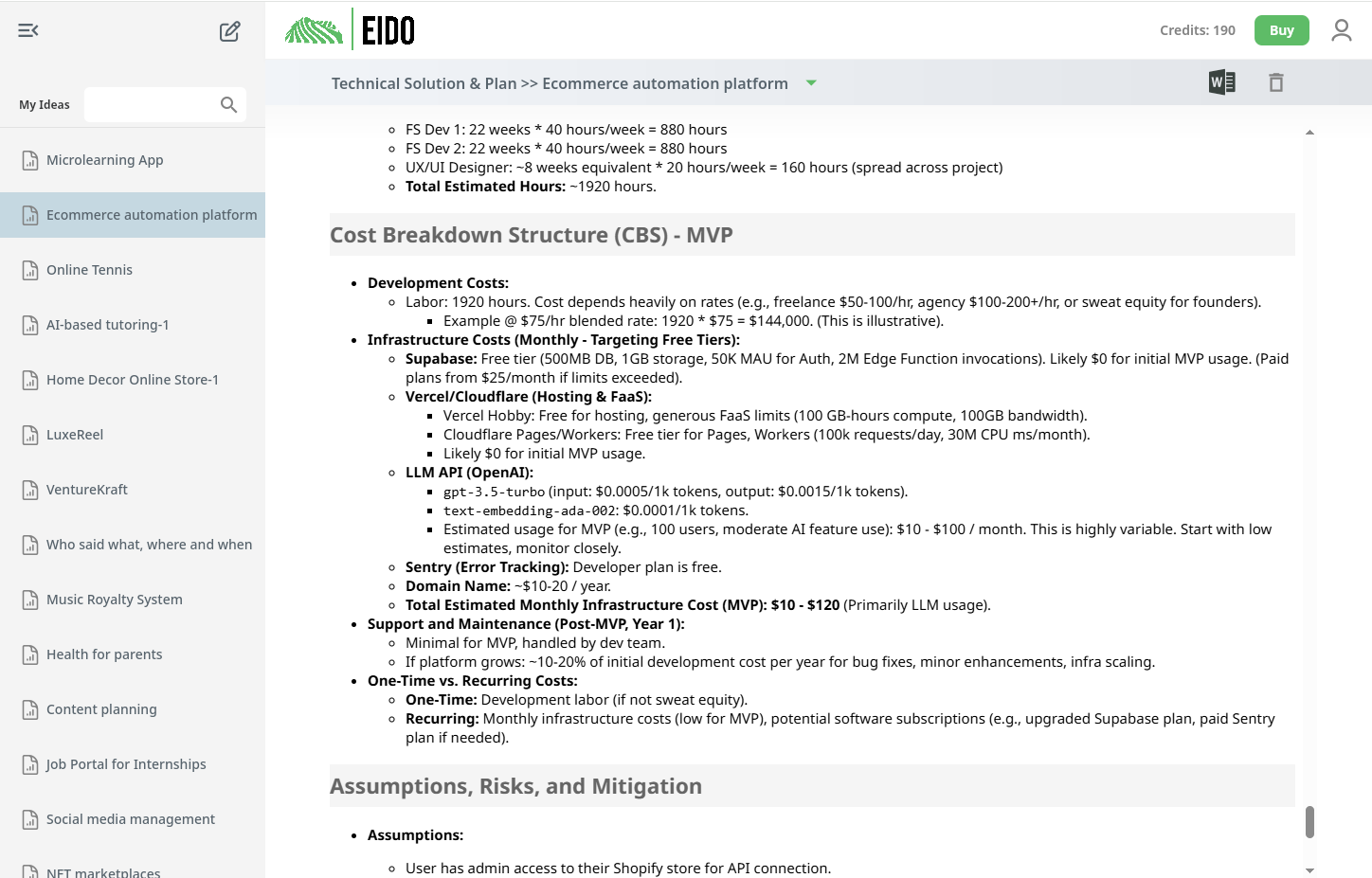 EIDO application screenshot 5